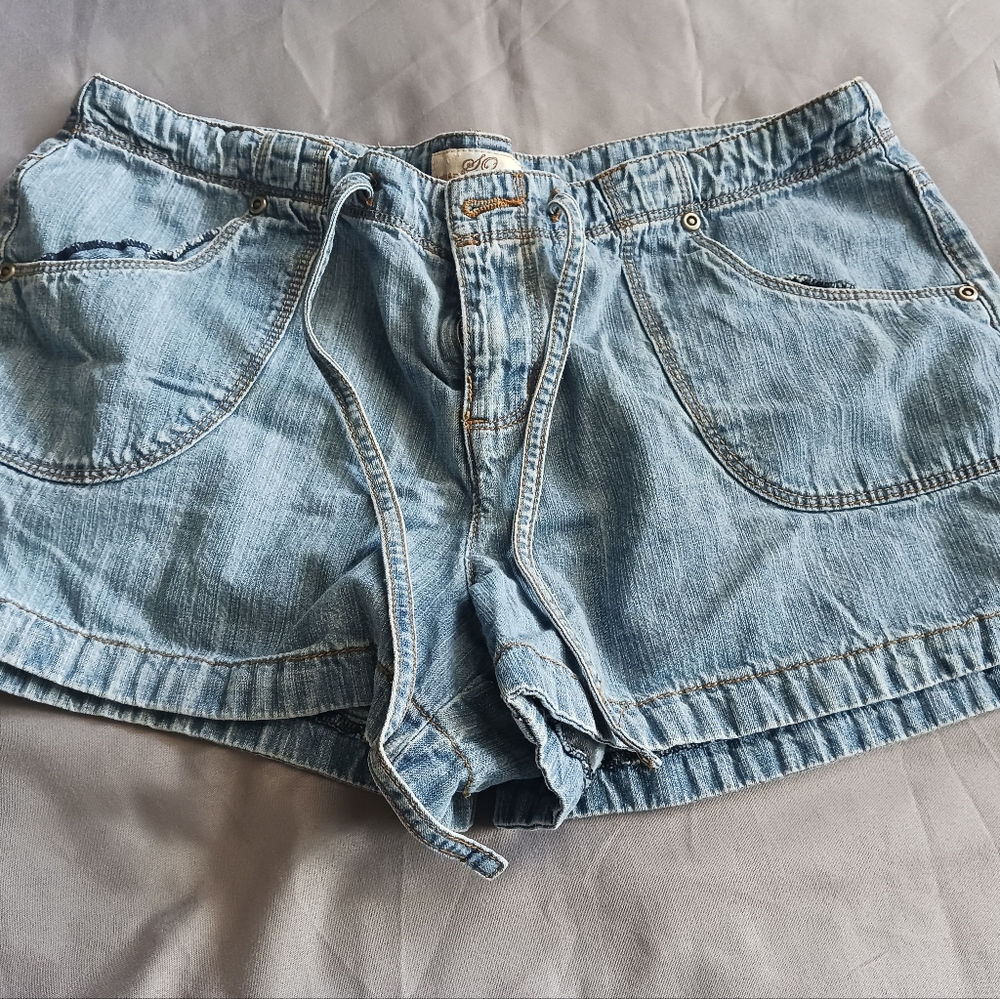 So Wear It Declare It Light Blue Jean Shorts